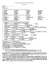 The first written 45-minute term test English 8